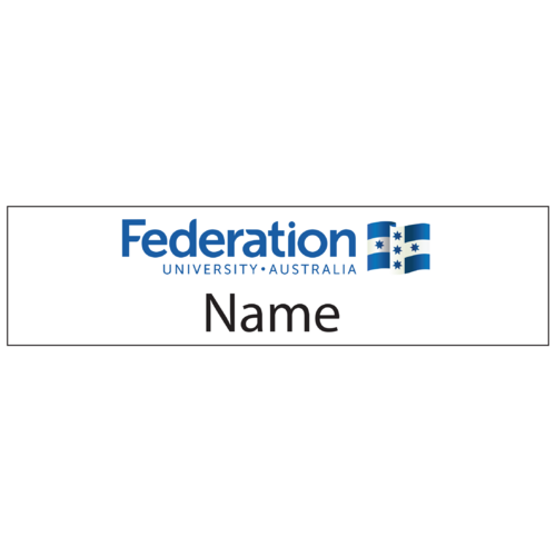 WORKWEAR, SAFETY & CORPORATE CLOTHING SPECIALISTS - FEDU Federation University Name Badge