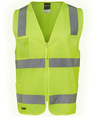 WORKWEAR, SAFETY & CORPORATE CLOTHING SPECIALISTS - JB's HI VIS (D+N) ZIP SAFETY VEST