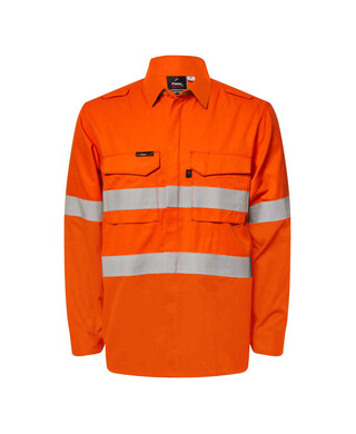WORKWEAR, SAFETY & CORPORATE CLOTHING SPECIALISTS - HRC2 HI VIS Reflective Shirt With Gusset Sleeves