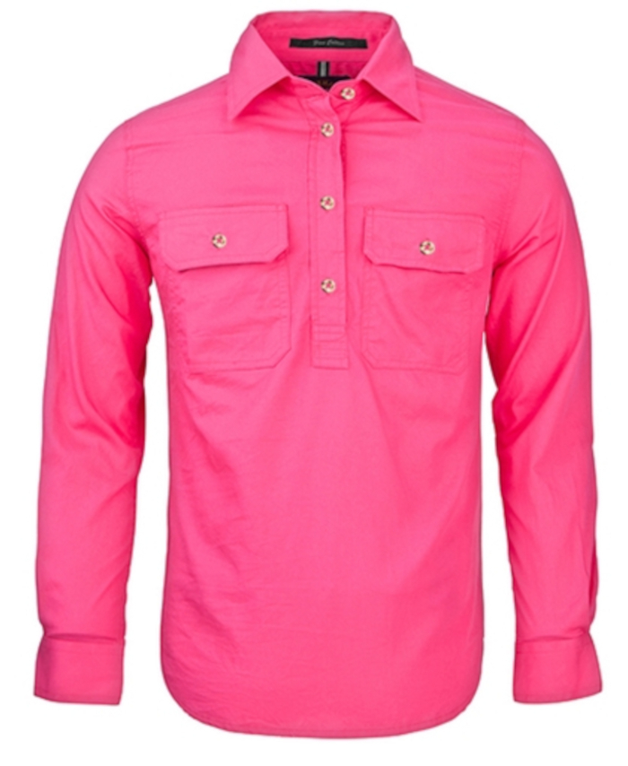 WORKWEAR, SAFETY & CORPORATE CLOTHING SPECIALISTS - Women's Pilbara Shirt - Closed Front Light Weight