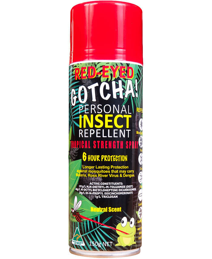 Gochad Insect Red-Eyed Gotcha Insect Repellent 150g Aerosol - Jackson Agencies