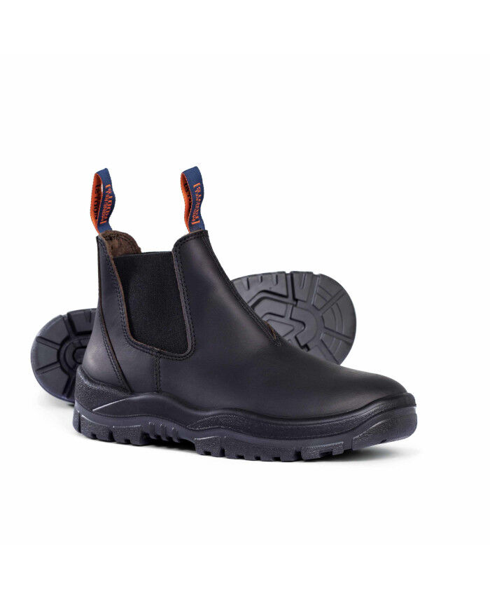 Mongrel Boots Black Oil Kip NonSafety VCut Elastic Sided Boot