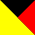 Yellow / Black /  Red