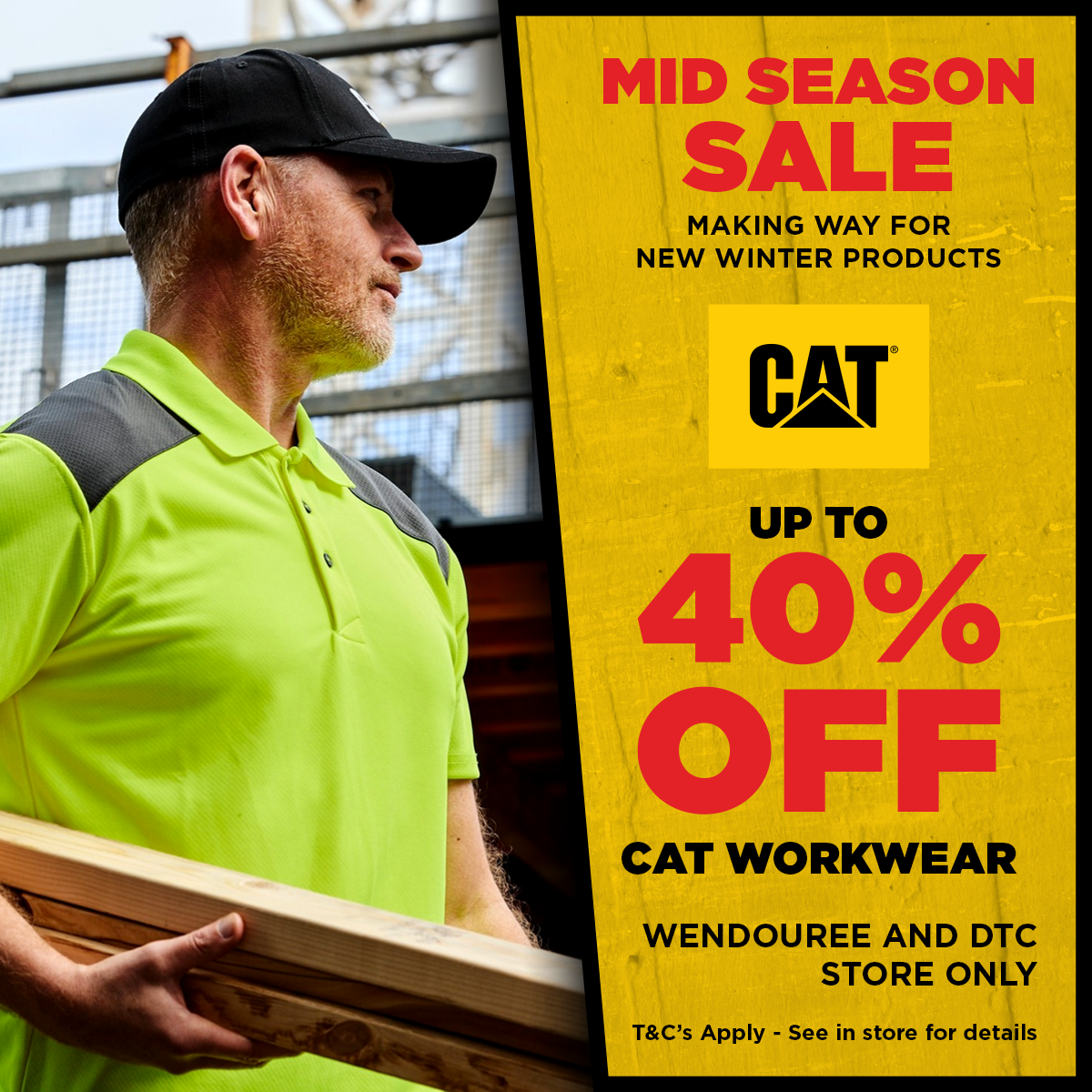 CAT - 40% Off Mid Season Sale - Mobile