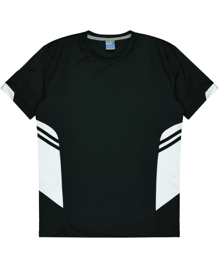 WORKWEAR, SAFETY & CORPORATE CLOTHING SPECIALISTS - Mens Tasman Tee - Black / White - XL