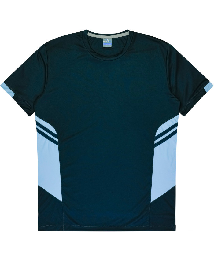 WORKWEAR, SAFETY & CORPORATE CLOTHING SPECIALISTS - Mens Tasman Tee - Navy / Sky - 3XL