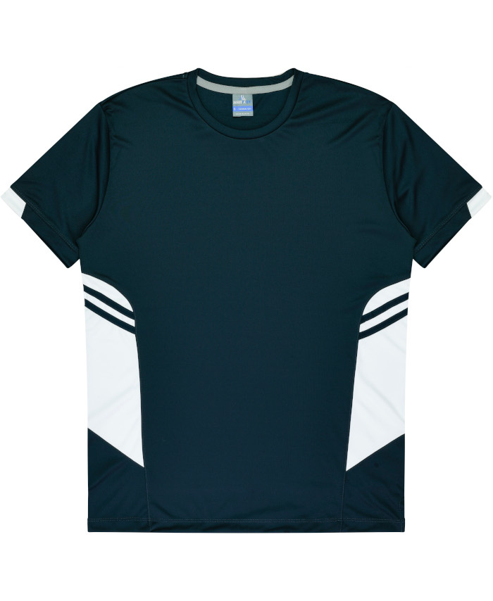 WORKWEAR, SAFETY & CORPORATE CLOTHING SPECIALISTS - Mens Tasman Tee - Navy / White - L