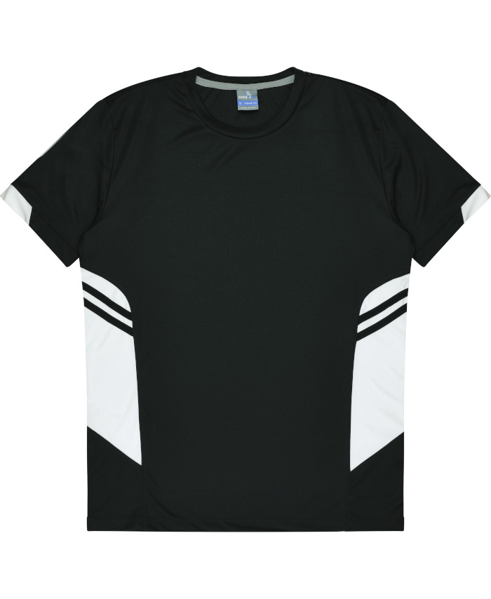 WORKWEAR, SAFETY & CORPORATE CLOTHING SPECIALISTS - Kids Tasman Tee - Black / White - 4