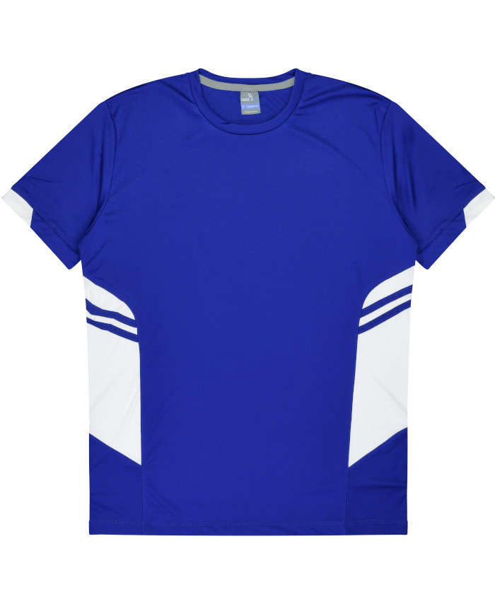 WORKWEAR, SAFETY & CORPORATE CLOTHING SPECIALISTS - Kids Tasman Tee - Royal / White - 8