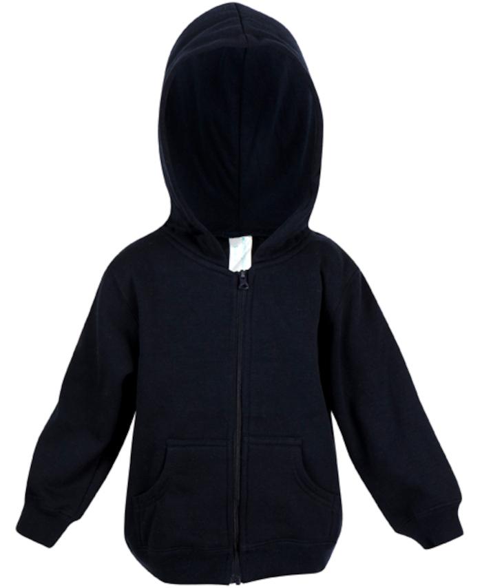 WORKWEAR, SAFETY & CORPORATE CLOTHING SPECIALISTS - Babies Cotton/Poly Fleece Zip Hoodie (Inc Logo)