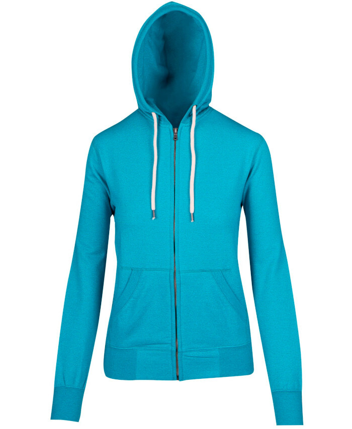 WORKWEAR, SAFETY & CORPORATE CLOTHING SPECIALISTS - Ladies Greatness Heather Zip Hoodie