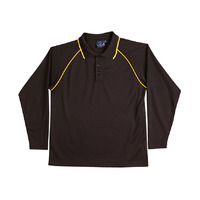 WORKWEAR, SAFETY & CORPORATE CLOTHING SPECIALISTS - LFNC Winning Spirit Champion Long Sleeve Polo - Mens (Inc Logos)