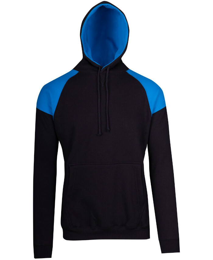 WORKWEAR, SAFETY & CORPORATE CLOTHING SPECIALISTS - Mens Shoulder Contrast Panel Hoodie