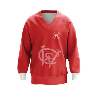 WORKWEAR, SAFETY & CORPORATE CLOTHING SPECIALISTS - WCC Adults Non-Reversible Jumper - Red / White