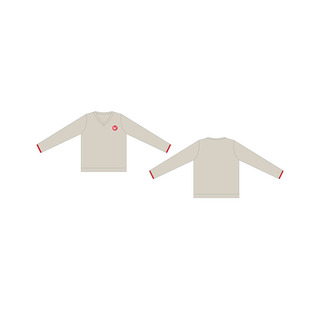 WORKWEAR, SAFETY & CORPORATE CLOTHING SPECIALISTS - WCC Kids Non-Reversible Jumper - Cream / Red