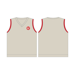 WORKWEAR, SAFETY & CORPORATE CLOTHING SPECIALISTS - WCC Kids Non-Reversible Vest - Cream / Red