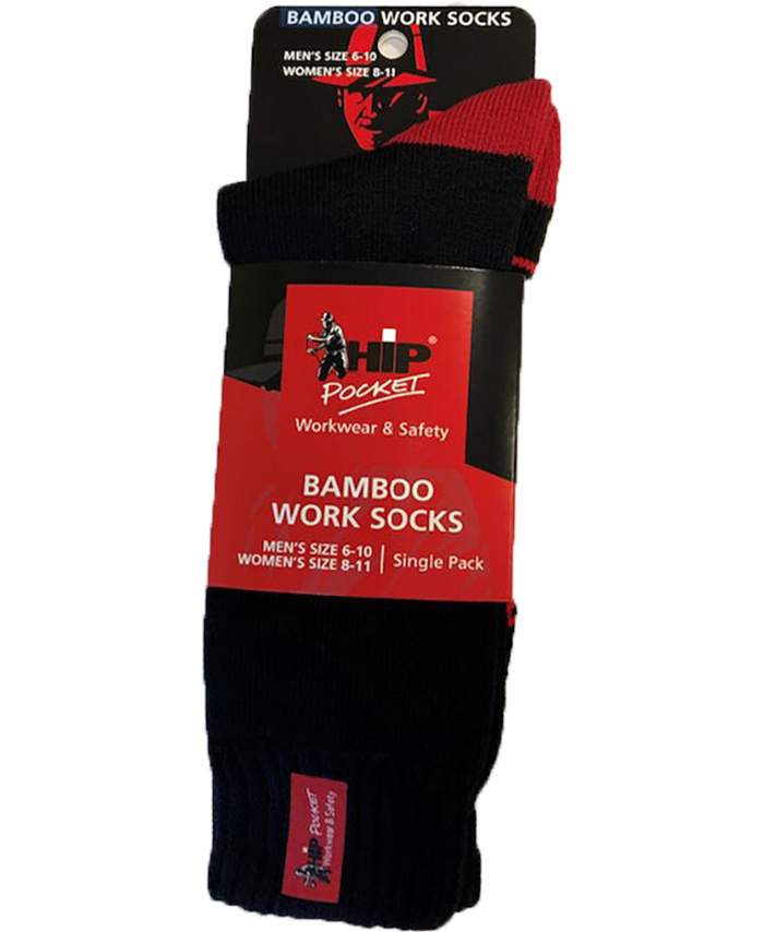 WORKWEAR, SAFETY & CORPORATE CLOTHING SPECIALISTS - Hip Pocket 3 Yarn Work Socks - Single Pack
