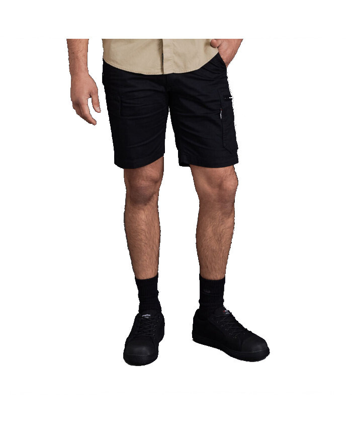 WORKWEAR, SAFETY & CORPORATE CLOTHING SPECIALISTS - Tradies - Narrow Summer Short-Black-92R