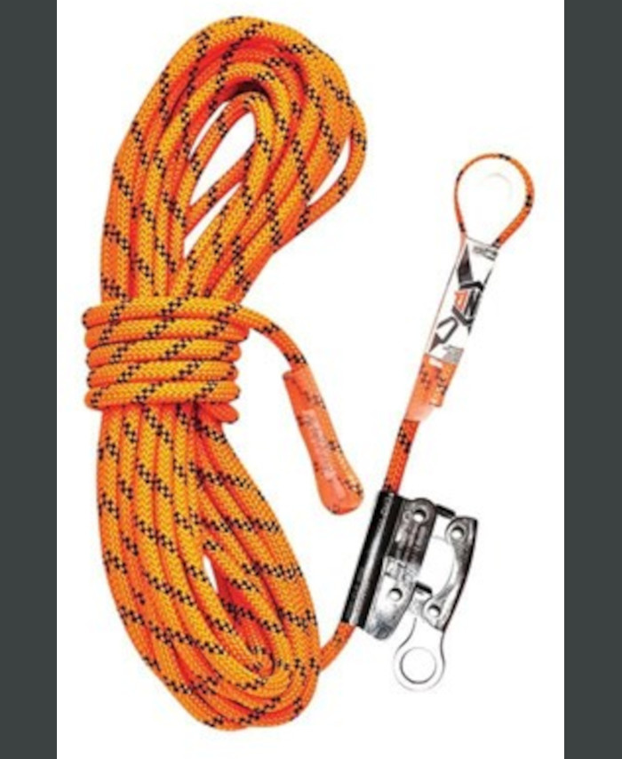 WORKWEAR, SAFETY & CORPORATE CLOTHING SPECIALISTS - Kernmantle Rope with Thimble Eye & Rope Grab 60M
