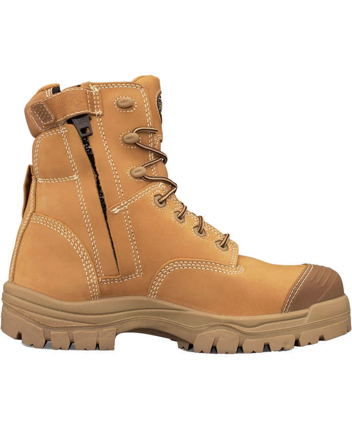 WORKWEAR, SAFETY & CORPORATE CLOTHING SPECIALISTS - AT 45 - 150mm Zip Side Lace Up Boot - 45-632Z