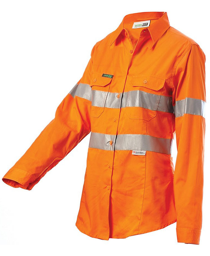 WORKWEAR, SAFETY & CORPORATE CLOTHING SPECIALISTS - Hi-Vis Womens Lightweight Taped Shirt