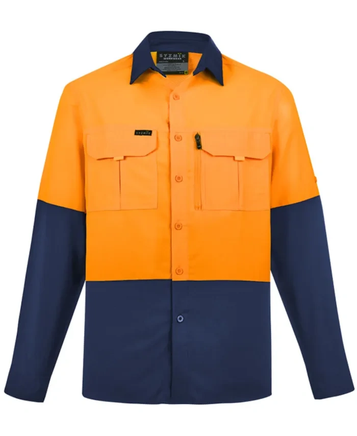 WORKWEAR, SAFETY & CORPORATE CLOTHING SPECIALISTS - Mens Hi Vis Outdoor L/S Shirt