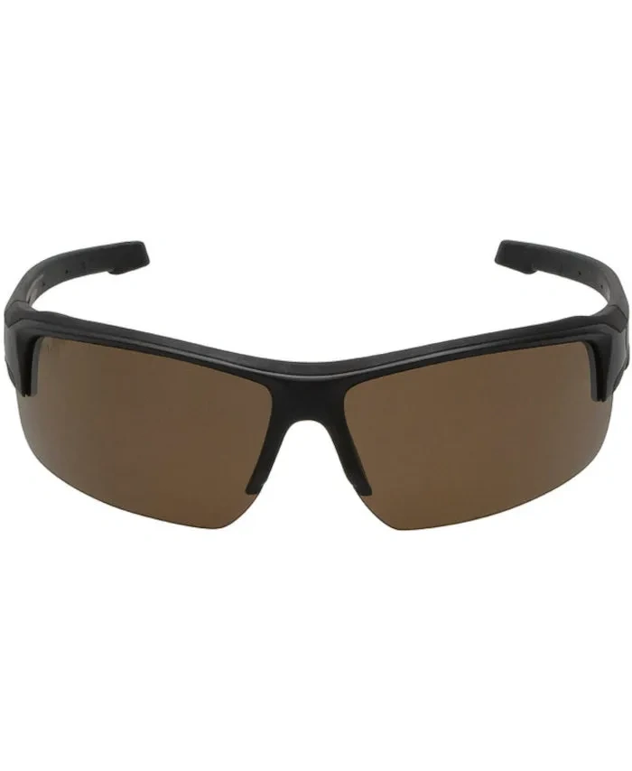 WORKWEAR, SAFETY & CORPORATE CLOTHING SPECIALISTS - WRENCH - Matt Black / Brown Safety Glasses