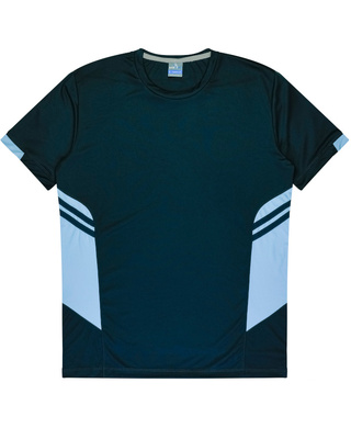 WORKWEAR, SAFETY & CORPORATE CLOTHING SPECIALISTS - Mens Tasman Tee - Navy / Sky - 2XL