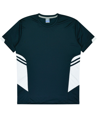 WORKWEAR, SAFETY & CORPORATE CLOTHING SPECIALISTS - Mens Tasman Tee - Navy / White - L