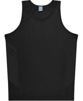 WORKWEAR, SAFETY & CORPORATE CLOTHING SPECIALISTS - Kids Tasman Singlet - Black - 12