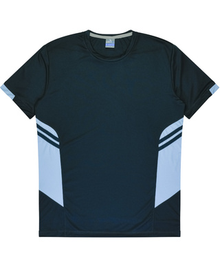 WORKWEAR, SAFETY & CORPORATE CLOTHING SPECIALISTS - Kids Tasman Tee - Navy / Sky - 12