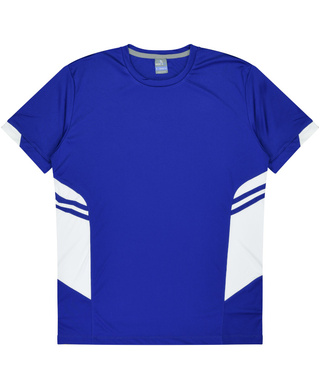 WORKWEAR, SAFETY & CORPORATE CLOTHING SPECIALISTS - Kids Tasman Tee - Royal / White - 8