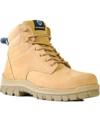 WORKWEAR, SAFETY & CORPORATE CLOTHING SPECIALISTS - Naturals - Titan - Wheat Nubuck Lace Up Safety Boot