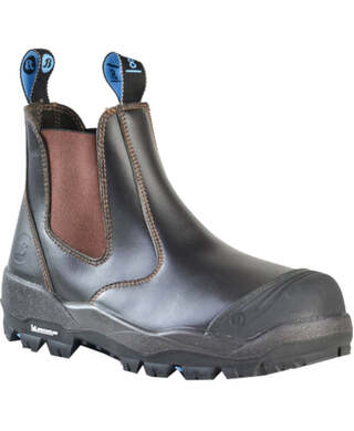 WORKWEAR, SAFETY & CORPORATE CLOTHING SPECIALISTS - Trekker - Helix Ultra Claret Leather Slip On Safety Boot
