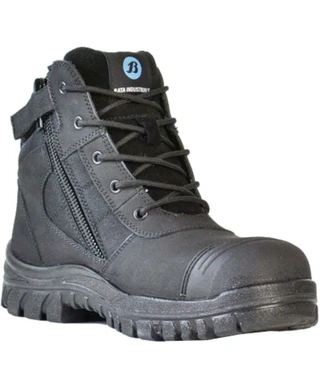 WORKWEAR, SAFETY & CORPORATE CLOTHING SPECIALISTS - Naturals - Zippy - Black Safety Boots