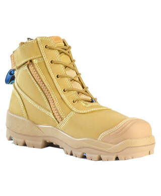 WORKWEAR, SAFETY & CORPORATE CLOTHING SPECIALISTS - Horizon SC - Helix Ultra Wheat Nubuck Zip / Lace Up Safety Boot