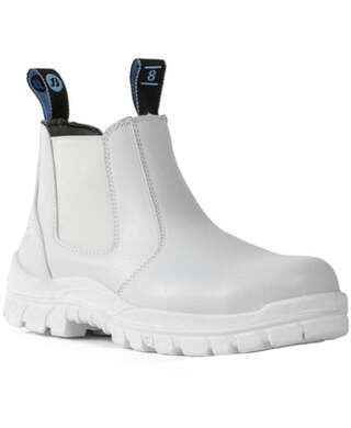 WORKWEAR, SAFETY & CORPORATE CLOTHING SPECIALISTS - Naturals - Hercules - White Rambler Slip on Safety Boot