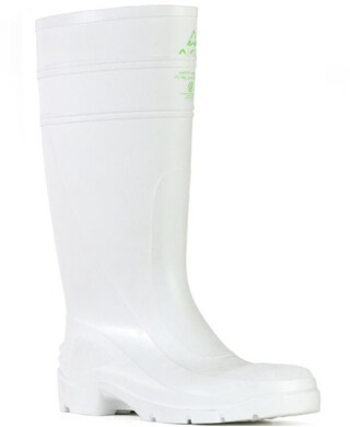 WORKWEAR, SAFETY & CORPORATE CLOTHING SPECIALISTS - Utility Gumboots - Utility 400 - White PVC 400mm Non Safety Gumboot
