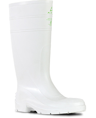 WORKWEAR, SAFETY & CORPORATE CLOTHING SPECIALISTS - Utility Gumboots - Utility 400 - White PVC 400mm Safety Toe Gumboot