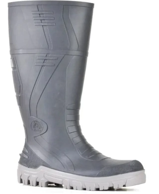 WORKWEAR, SAFETY & CORPORATE CLOTHING SPECIALISTS - Jobmaster 3 Gumboots - Grey 400Mm Pvc 400Mm Safety Toe / Midsole Gumboot