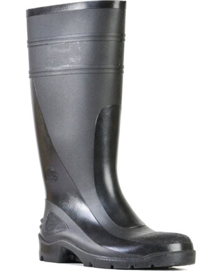 WORKWEAR, SAFETY & CORPORATE CLOTHING SPECIALISTS - Utility Gumboots - Utility 400 - Black PVC 400mm Non Safety Gumboot
