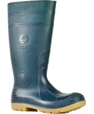 WORKWEAR, SAFETY & CORPORATE CLOTHING SPECIALISTS - Jobmaster 2 Gumboots - Green / Gristle PVC 400mm Non Safety Gumboot