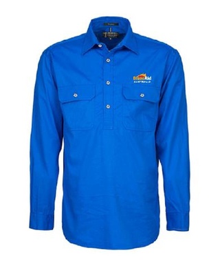 WORKWEAR, SAFETY & CORPORATE CLOTHING SPECIALISTS - Mens Pilbara Closed Front L/S Shirt 