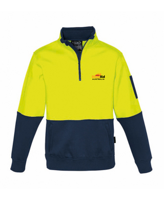 WORKWEAR, SAFETY & CORPORATE CLOTHING SPECIALISTS - Unisex Hi Vis 1/2 Zip Pullover