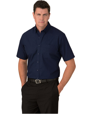 WORKWEAR, SAFETY & CORPORATE CLOTHING SPECIALISTS - Micro Check Short Sleeve Shirt - Mens (Inc Logo)