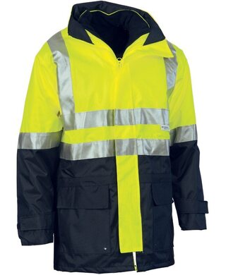 WORKWEAR, SAFETY & CORPORATE CLOTHING SPECIALISTS - 4 in 1 HiVis Two Tone Breathable Jacket with Vest and 3M R/Tape