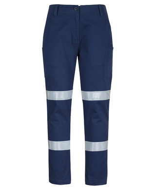 WORKWEAR, SAFETY & CORPORATE CLOTHING SPECIALISTS - JB's LDS MULTI PKT STRETCH TWILL PANT WITH D+N TAPE