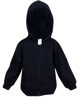 WORKWEAR, SAFETY & CORPORATE CLOTHING SPECIALISTS - Babies Cotton/Poly Fleece Zip Hoodie (Inc Logo)