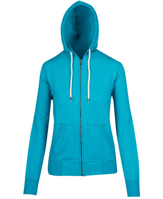 WORKWEAR, SAFETY & CORPORATE CLOTHING SPECIALISTS - Ladies Greatness Heather Zip Hoodie
