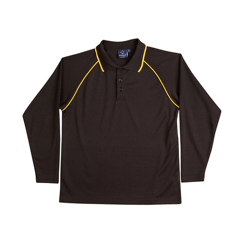 WORKWEAR, SAFETY & CORPORATE CLOTHING SPECIALISTS - LFNC Winning Spirit Champion Long Sleeve Polo - Mens (Inc Logos)